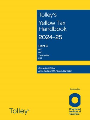 cover image of Tolley's Yellow Tax Handbook